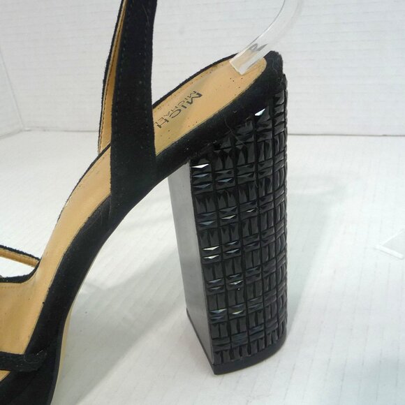 MK YOONIE SUEDE PLATFORM HEELS SIZE 7.5 - Picture 3 of 13